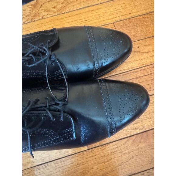 Allen Edmonds Men\'s Black Sanford Leather Oxford Shoes size 14AA (sh800 main image 3